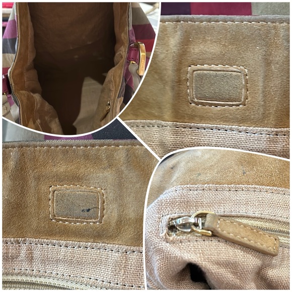 Authentic RARE Fendi Rainbow Pequin Large Hobo in BEAUTIFUL Vintage Condition! - Picture 13 of 16